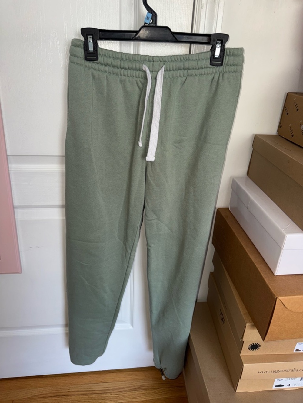 Sage Green Drawstring Sweatpants